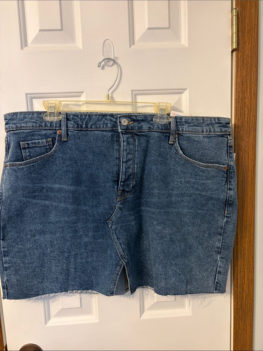 Old Navy Blue Denim Skirt with Front Slit